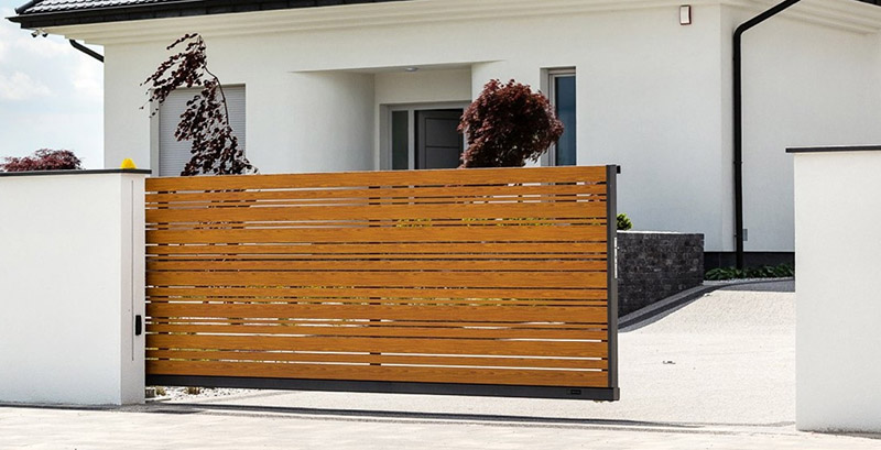 portones corredizos modernos con puerta incluida en sincelejo, armenia, cucuta, valledupar, medellin, tunja