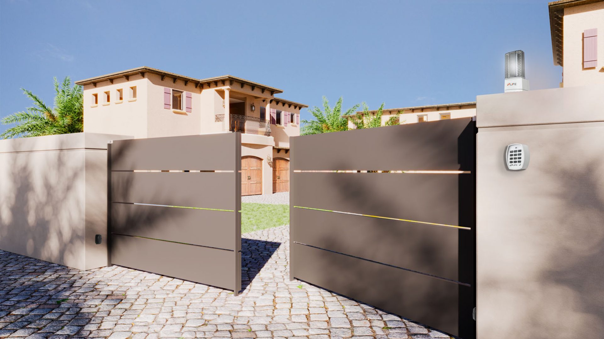 portones modernos con puerta incluida barranquilla, bogota, bucaramanga, neiva, cali, armenia