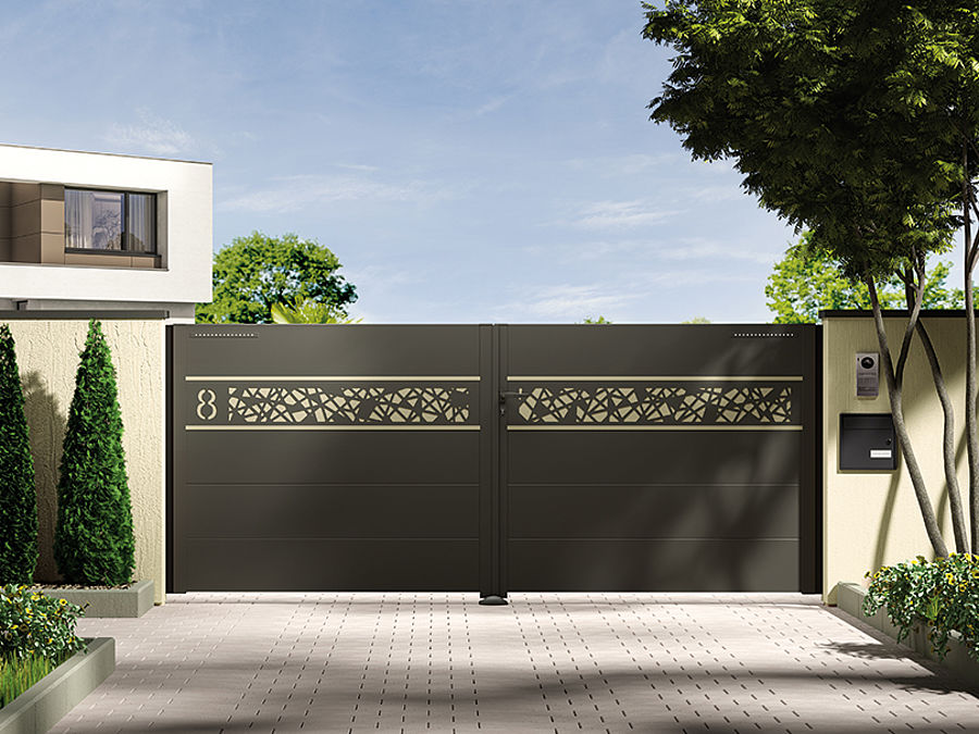 portones modernos con puerta incluida en cali, medellin, bucaramanga, barranquilla, cartagena